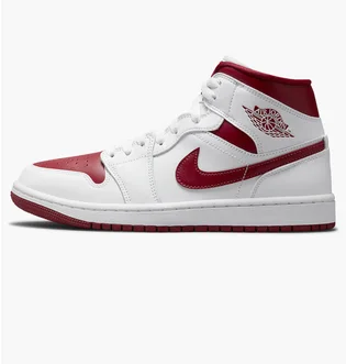Кроссовки женские Nike Air Jordan 1 Mid Reverse Chicago Red W White Bq6472-161