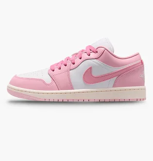 Кроссовки женские Air Jordan 1 Low White/Pink DC0774-607