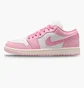 Кроссовки женские Air Jordan 1 Low White/Pink DC0774-607