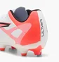 Бутсы унисекс Puma Ultra 5 Play Fg/Ag White/Orange 108169-01