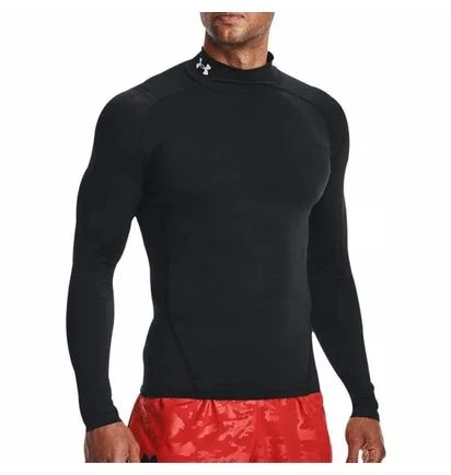 Лонгслив мужской Under Armour Heatgear Mock Long Sleeve Training Top Black 1369606-001