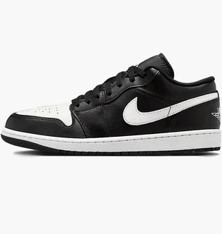 Кроссовки мужские Air Jordan 1 Low Black/White 553558-043