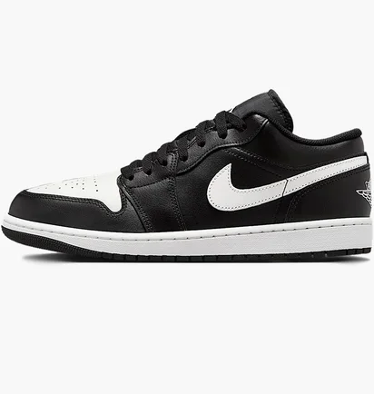 Кроссовки мужские Air Jordan 1 Low Black/White 553558-043