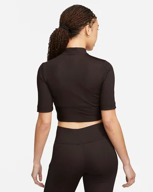 Футболка женская Nike W Nsw Top Ss Rib Su Black FJ5253-220