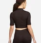 Футболка женская Nike W Nsw Top Ss Rib Su Black FJ5253-220