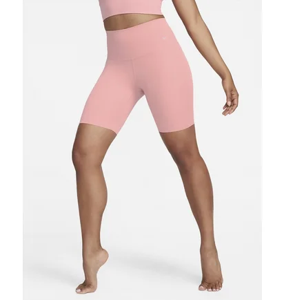 Топ женский Nike Zenvy WomenS Gentle-Support High-Waisted 8 Biker Shorts Peach DQ6003-618