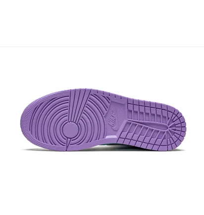 Кроссовки мужские Air Jordan 1 Mid Violet/Turquoise 554724-500