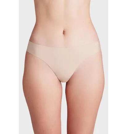 Трусики женские Under Armour Pure Stretch Ns Thong Beige (3 шт) 1383893-475