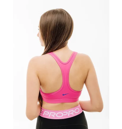 Топ женский Nike Swsh Ls Hbr Bra Pink FN2898-605