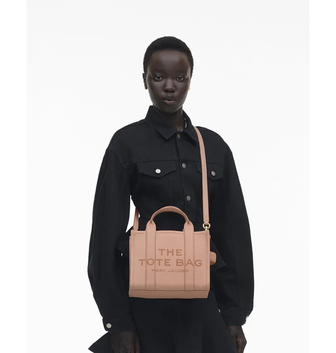 ᐉ Сумка жіноча Marc Jacobs The Leather Small Tote Bag Peach