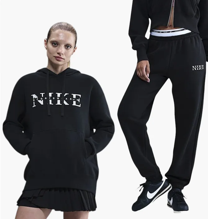 Спортивний костюм жіночий Nike Nsw Phnx Flc Po Black IH4054-010__IH4055-010