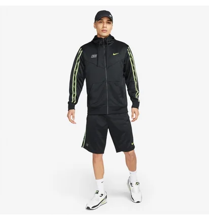 Толстовка мужская Nike Sportswear Repeat Full-Zip Hoodie Black DX2025-013