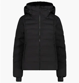 Куртка женская CMP Jacket Fix Hood Feel Warm Black 34W4406-U901