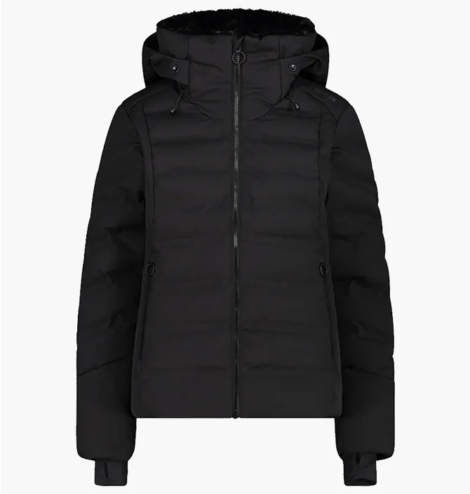 Куртка женская CMP Jacket Fix Hood Feel Warm Black 34W4406-U901