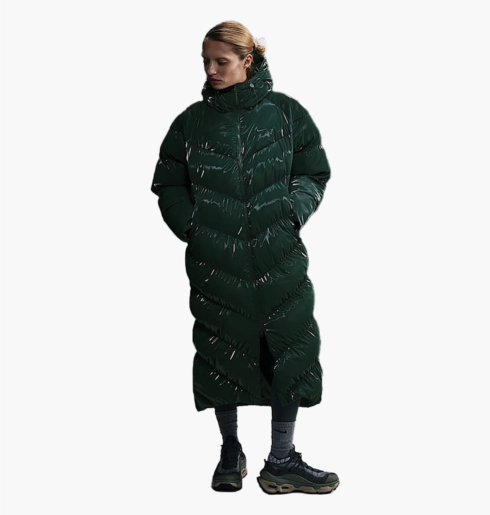 ᐉ Парка жіноча Nike Nsw Tf Os Shn Snfl Wnpfr Pka Green FV7827-338