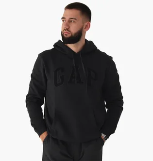 Худи мужское Gap Logo Fleece Hoodie moonless night 510981801