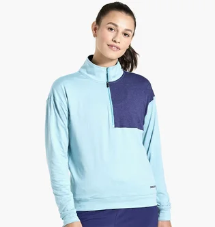 Кофта женская Saucony Sunday 1/4 Zip Light Blue 800394-Rnh