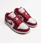 Кросівки чоловічі Air Jordan 1 Low White/Red 553558-607