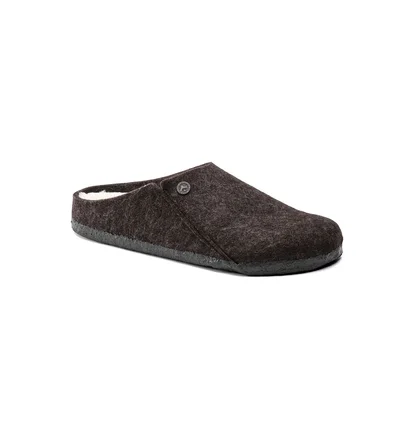 Тапочки чоловічі Birkenstock Zermatt Shearling Wool Felt Slippers Black 1016570