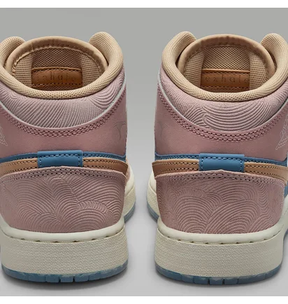 Кросівки жіночі Air Jordan 1 Mid Gs Zen Brown/Multi FN7452-400