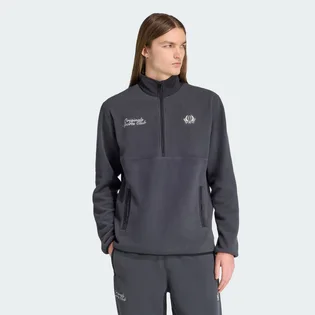 Кофта мужская Adidas Regular Polar Fleece Quarter-Zip Grey JX8191