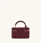 Сумка жіноча JW PEI Cleo Box Shape Top Handle Bag Claret Croc Bordo BB2025BG131452JWP
