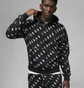Худи мужское Air Jordan Essentials Allover Heritage Print Fleece Pullover Hoodie Black Dv7640-010