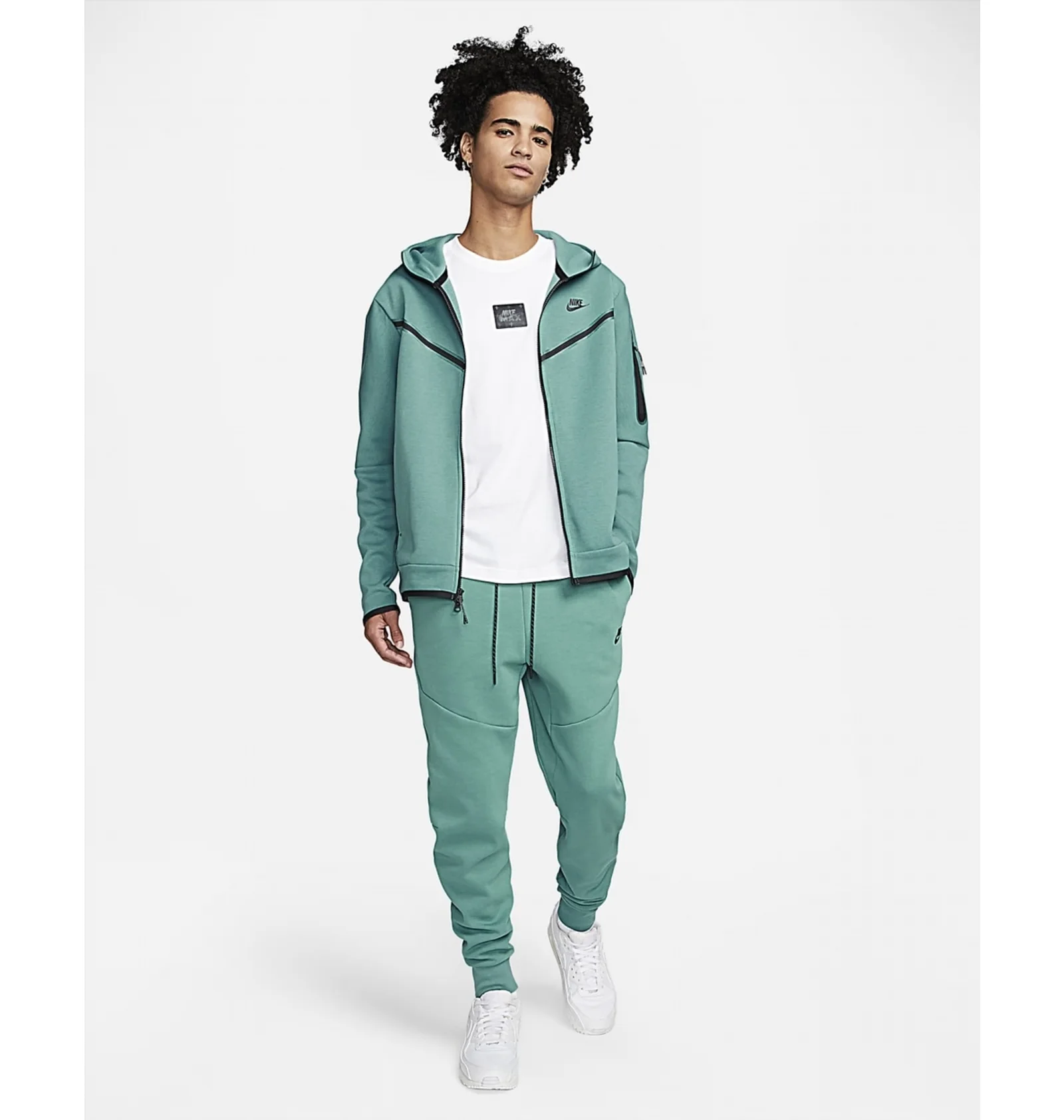 ᐉ Толстовка чоловіча Nike Nsw Tch Flc Hoodie Fz Wr Turquoise