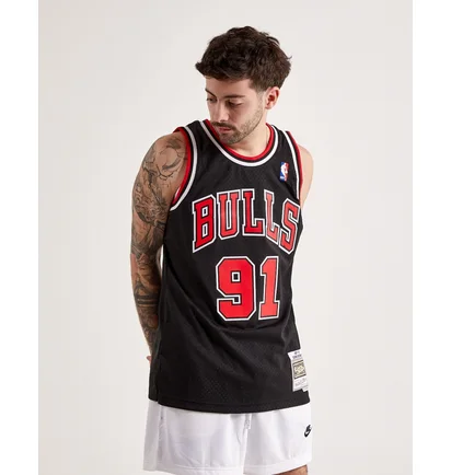 Майка мужская Mitchell & Ness Swingman Dennis Rodman Chicago Bulls Alternate Jersey Black SMJYGS18152-CBUBLCK97DRD