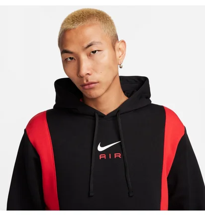 Худи мужское Nike Air Po Hoody Black/Red FV0167-012
