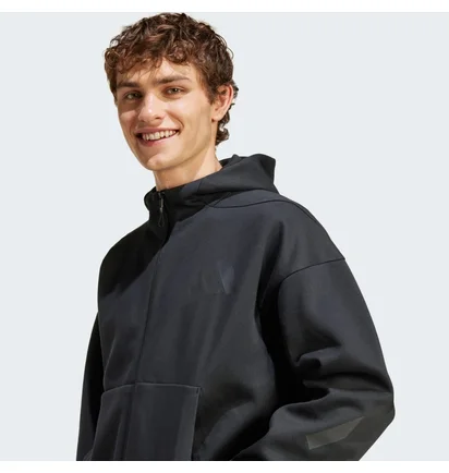 Куртка чоловіча Adidas Z.N.E. Full-Zip Hooded Track Jacket Black JE7538