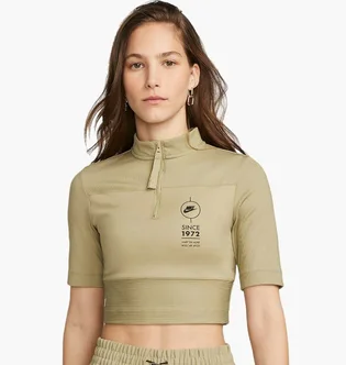Футболка женская Nike Nsw Top Ss Rib Su Olive FJ5253-276