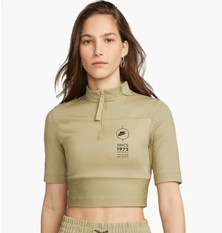 Футболка женская Nike Nsw Top Ss Rib Su Olive FJ5253-276