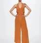 Комбинезон женский Mango Polka-Dot Long Jumpsuit Orange 37050423