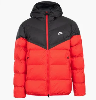 Пуховик мужской Nike Sf Wr Pl-Fld Hd Jkt Red/Black FB8185-011