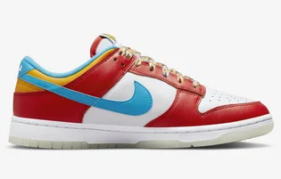Кросівки чоловічі Nike Dunk Low Qs Lebron James Fruity Pebbles Red Dh8009-600