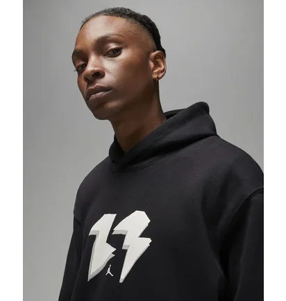 Худи мужское Air Jordan Flight Mvp MenS Fleece Pullover Hoodie Black FB7021-010