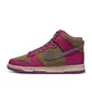 Кроссовки женские Nike Dunk High Green/Pink Fb1273-500