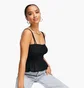 Топ жіночий ASOS Petite Shirred Cami Top Black 115934914