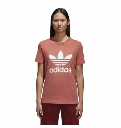 Футболка женская Adidas Trefoil Orange CV9890