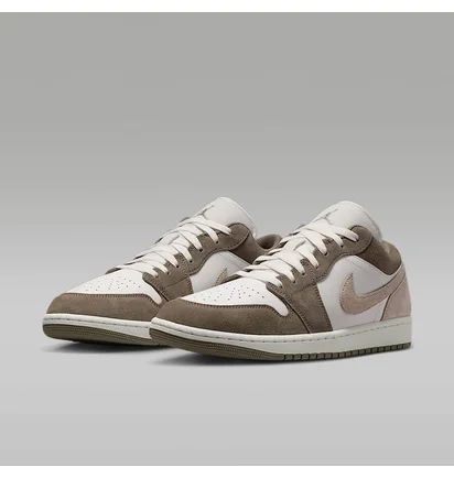 Кроссовки мужские Air Jordan 1 Low Olive/White 553558-046