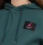 Худи женское Air Jordan Flight Womens Fleece Pullover Hoodie Dark Green CV7737-300
