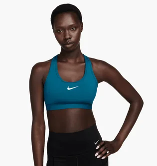 Топ жіночий Nike Swoosh Medium Support Blue DX6821-457
