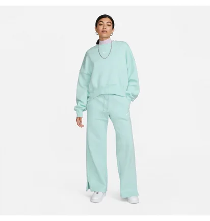Штани жіночі Nike Sportswear Phoenix Fleece High-Waisted Wide-Leg Sweatpants Turquoise DQ5615-346