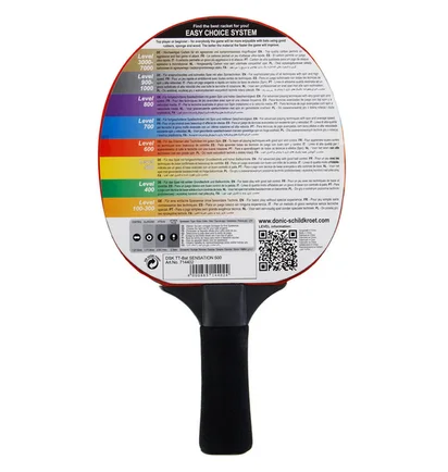 Ракетка для настольного тенниса Donic Sensation 500 Black/Red 714402