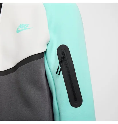Толстовка мужская Nike Tech Fleece Fz Wr Turquoise/White HV6512-068