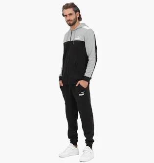 Спортивный костюм мужской Puma Tracksuit Ess+ Hooded Colorblock Black/Grey 670037-01
