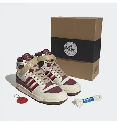 Кроссовки женские Adidas Forum Hi Cuts & Slices Shoes White/Red Fz6567