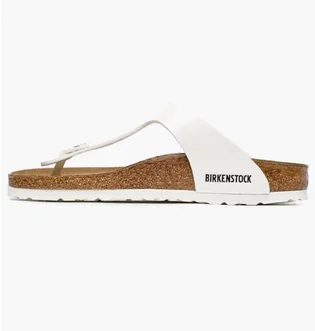 Тапочки жіночі Birkenstock Gizeh Bf Patent White 1005300