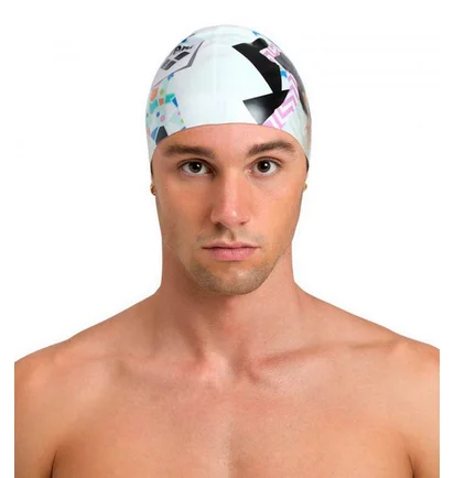 Шапочка для плавания Arena Hd Cap Puppy White/Multi 005572-211